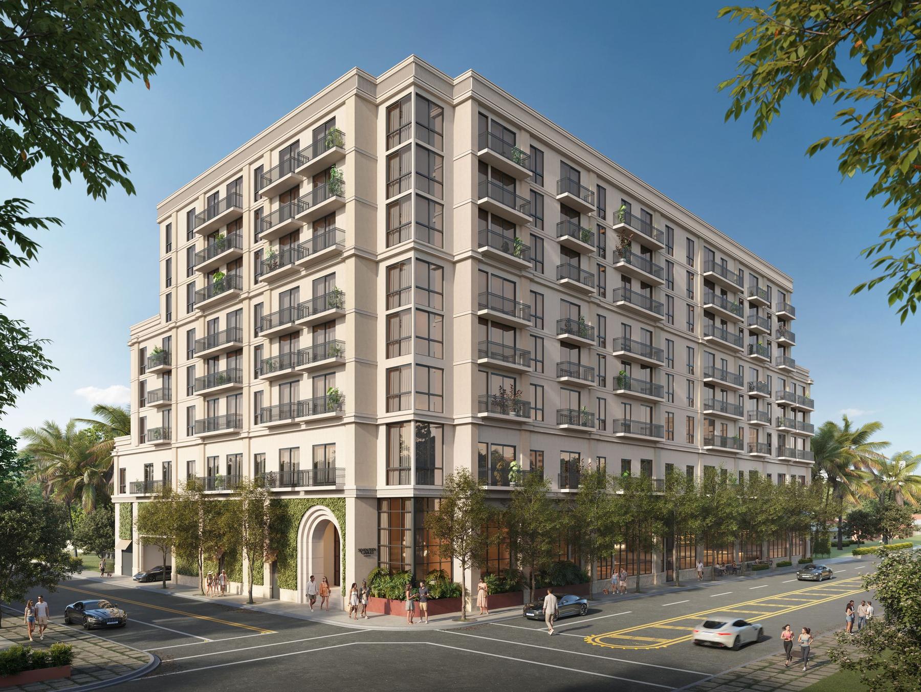 Seventeen Gables, render de la fachada del edificio